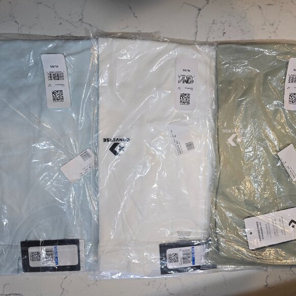 NEW Men's Converse Cotton T-Shirt LOT OF 3 SIZE XL ALL NEW OFFICIAL - Picture 1 of 9